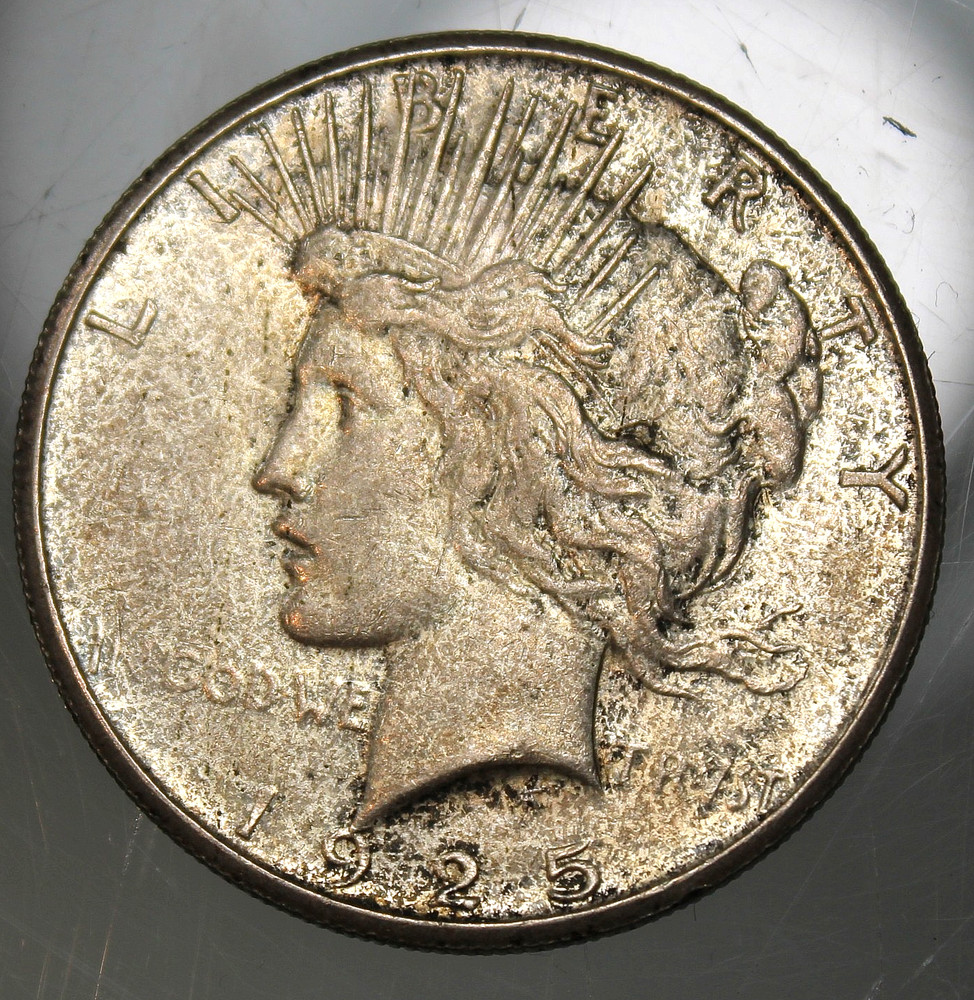 1925 S Peace Silver Dollar - AU  !!