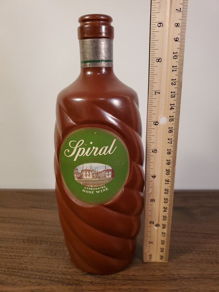 Spiral Carbonated Rose Wine Empty Bottle