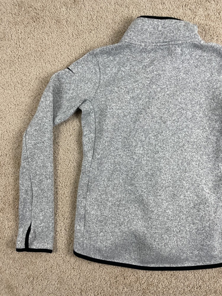 Nike Basic Jacket Mens Medium Full Zip Collared Therma Fit Swoosh Logo Gray