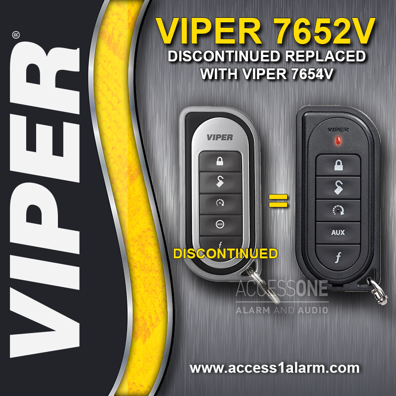 Viper 7652V 1-Way SST 5-Button Replacement Remote Control Transmitter 7654V