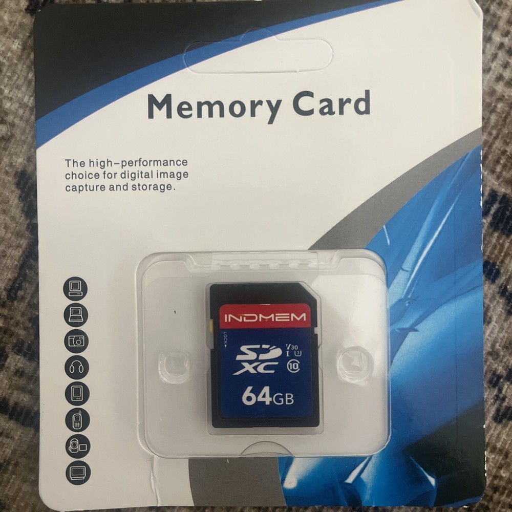 INDMEM 64GB SDXC Memory Card High Performance