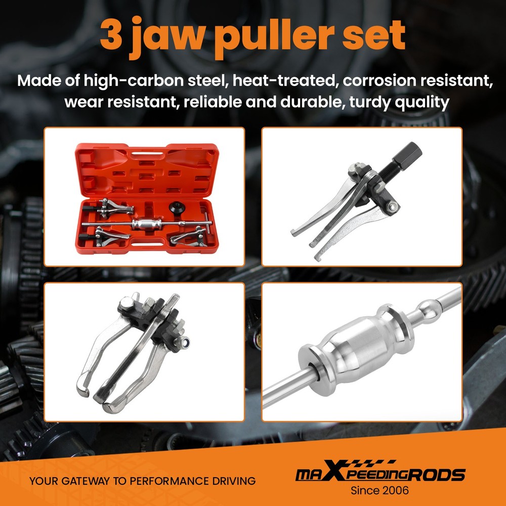 Universal Internal & External Gear Pulley Puller Set with Nera three catch