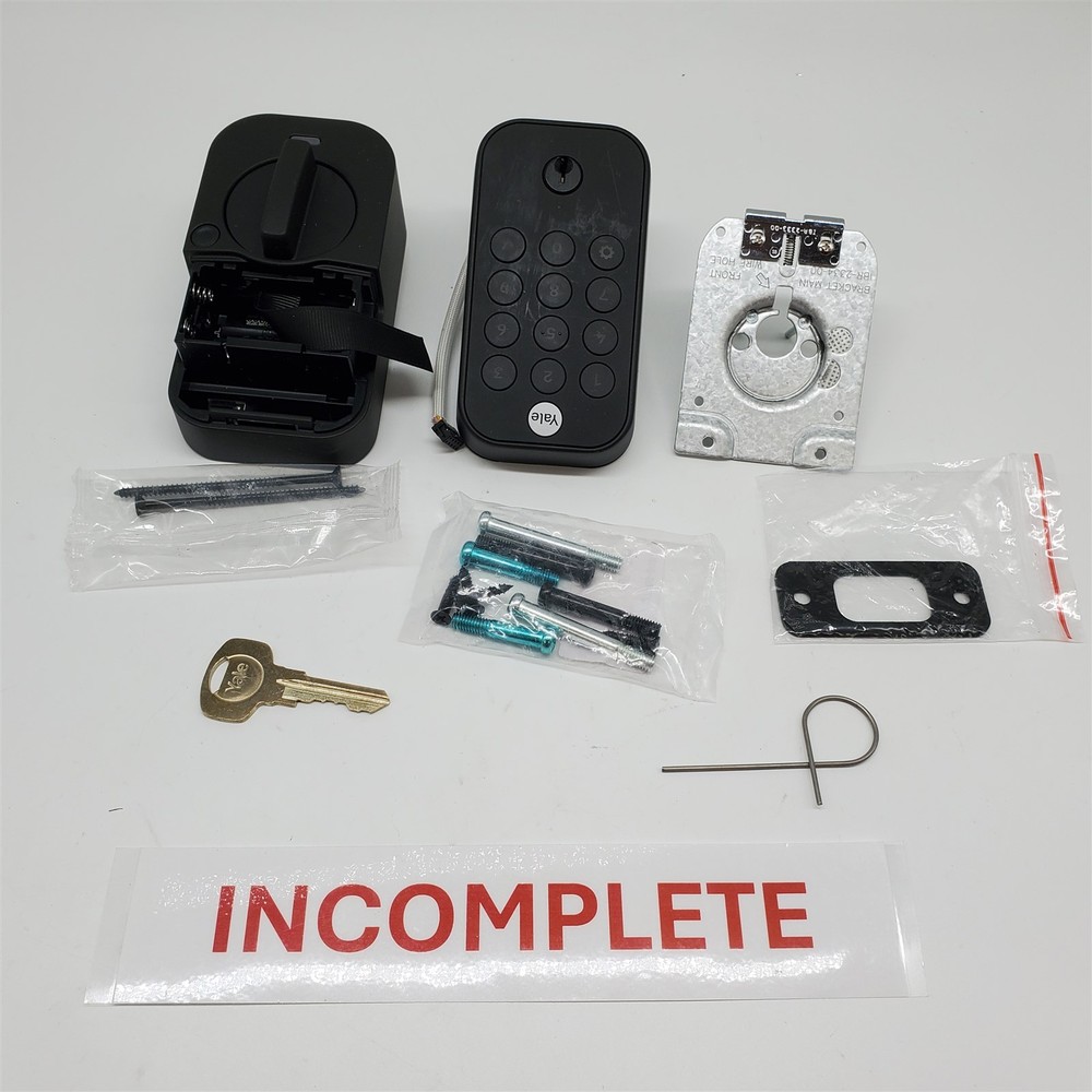Yale Security Assure Lock 2 Deadbolt, Black Suede Keyed Smart Entry Lock *READ*