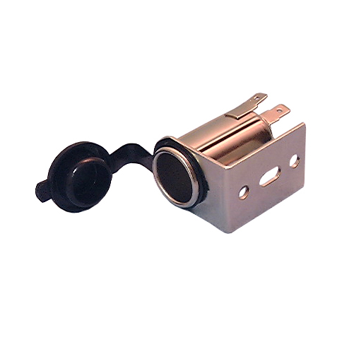 1x 12V Cigarette Lighter Socket With Mounting Bracket - Philmore 48-620