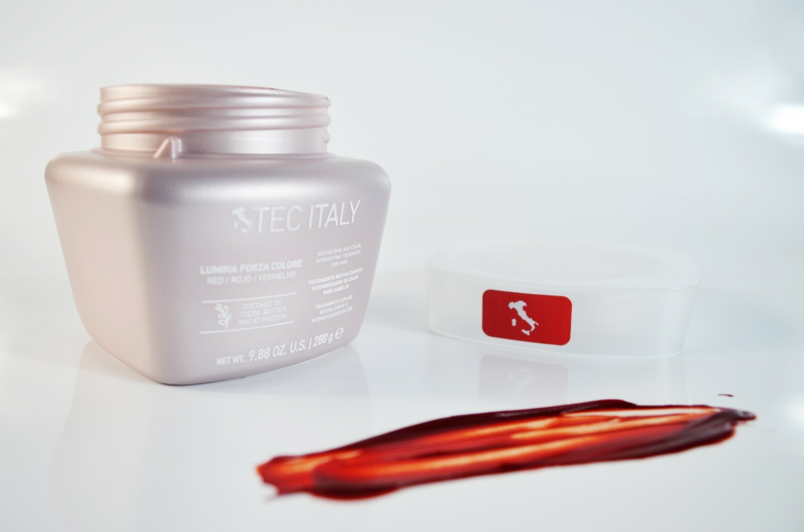 New!! Tec Italy Lumina Forza Colore Rojo Red Color Conditioner 9.8 oz