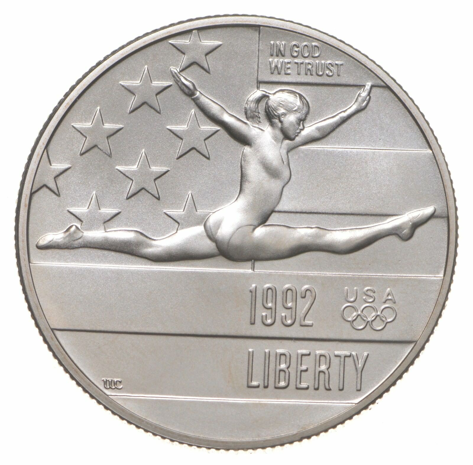 1992 Unc BU Olympic Gymnastics - Commemorative Half Dollar