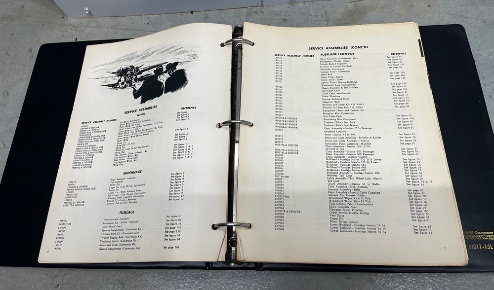 Lockheed Lodestar Model 18 Maintenance Parts Catalog-Original