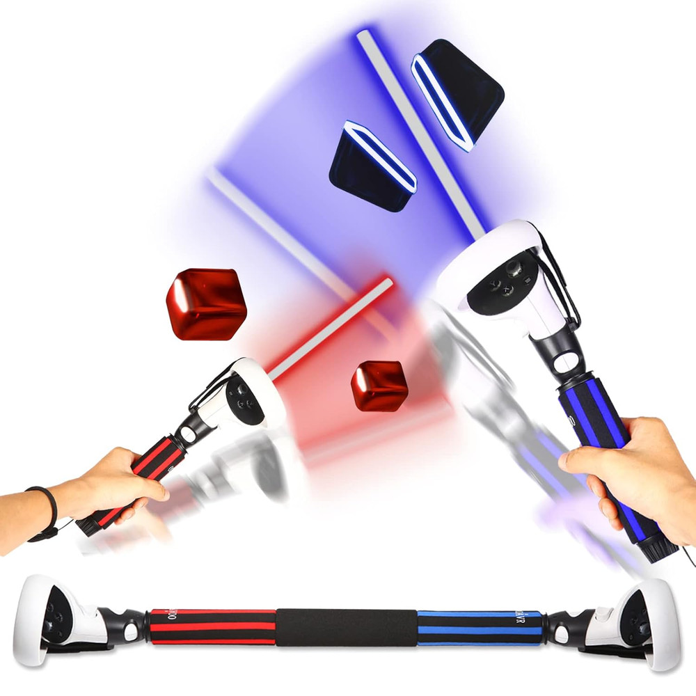 VR Game Handle Extension Grips for Oculus Quest 2 Controller,2 in 1 Multipurpose