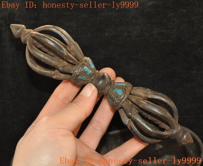 Tibetan Buddhism temple bronze Vajra Dorje Phurpa Exorcism Talisman