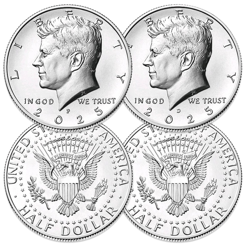 2025 P&D Kennedy Half Dollar 2 Coin Set Uncirculated US Mint
