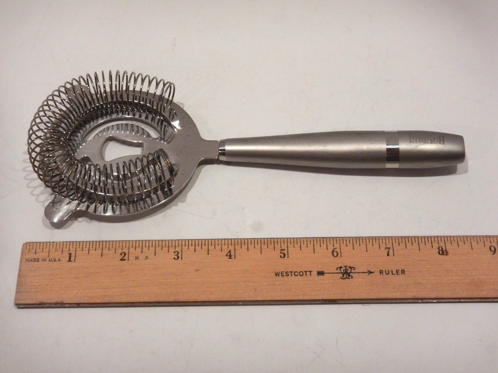 Houdini Bar Cocktail Strainer Stainless 8 3/4"