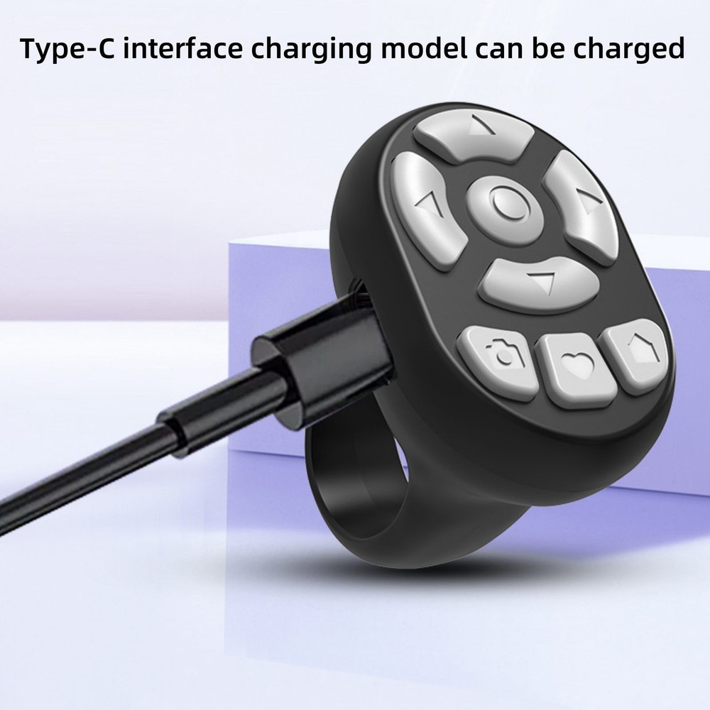 Remote Control Scrolling Ring Wireless Camera Shutter Selfie Button Controller