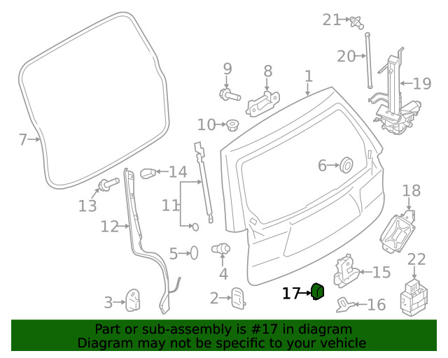 Genuine Subaru Buzzer Switch 88021FG011