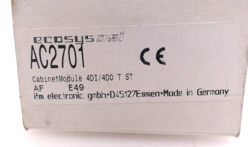 Ifm ecosys AS-Interface Control Cabinet Module CabinetModule 4DI 4DO T ST | AC2701