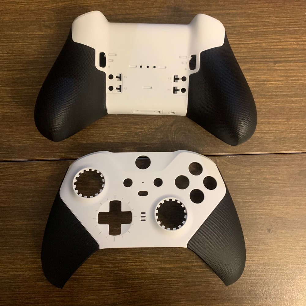 Microsoft Xbox Elite Series 2 White Controller New Front Faceplate & Back Shell