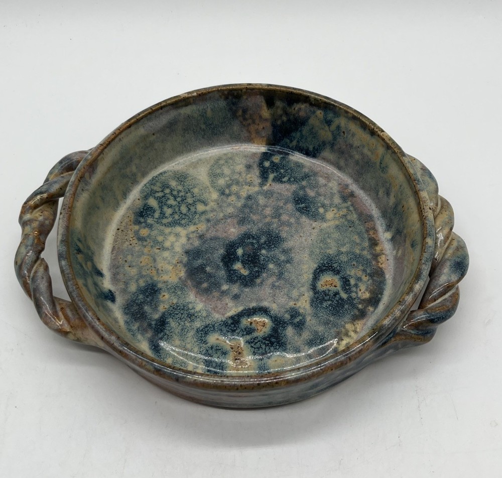 Handmade Pottery Dish With Handles