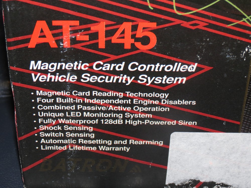 Batron magnetic Card Controlled Vehicle Security System NOS