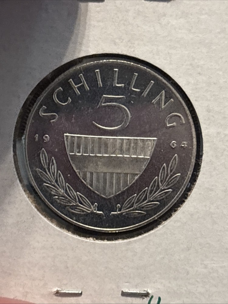 1964 Austria 5 Schilling Proof Silver “jun25”