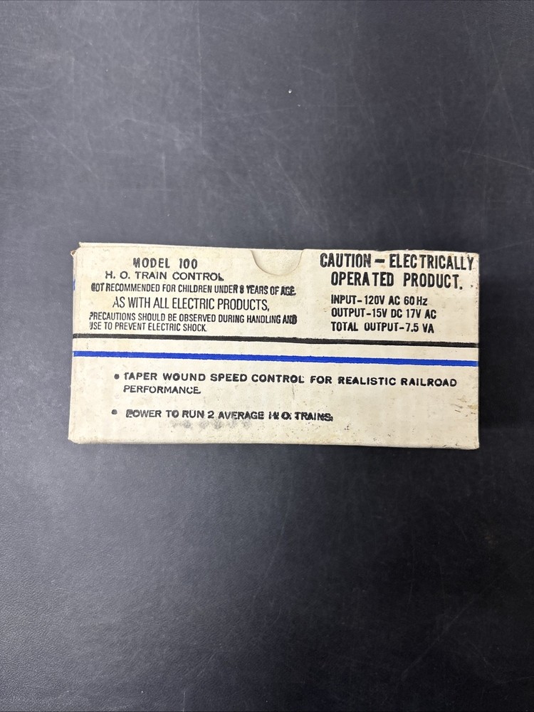Vintage Trainpack H.O. Train Control Model 100 Electric with Box