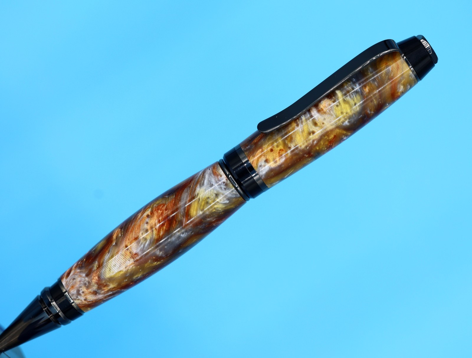 Popular Classic Cigar Ballpoint Pen in Gunmetal with Molten Metal Color #24