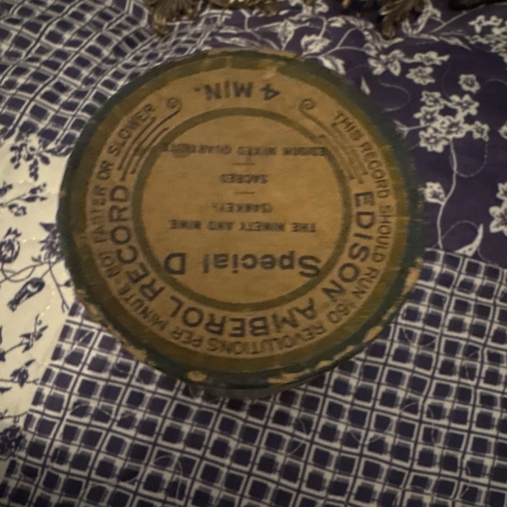 Edison Amberol Record