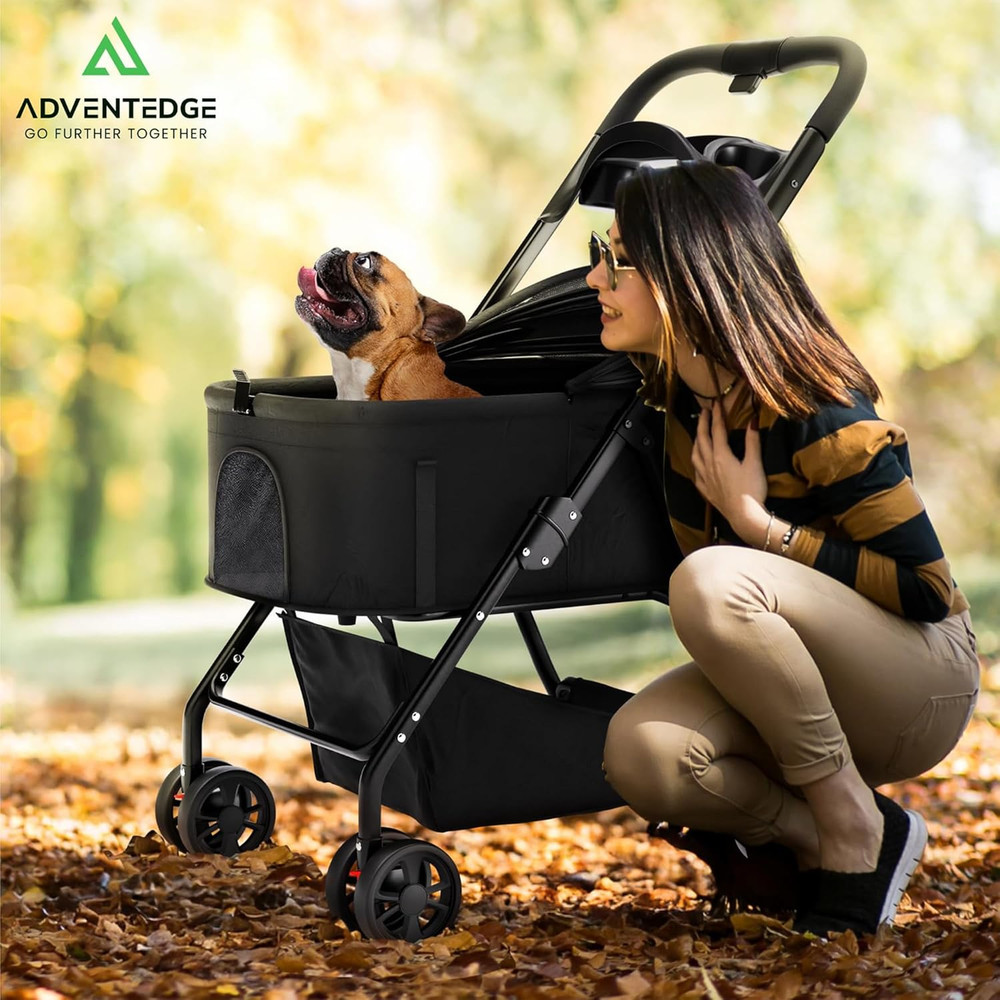 Pet Stroller 3 in 1 Foldable Dog Stroller, Cat Strollers, Foldable Pet Strollers