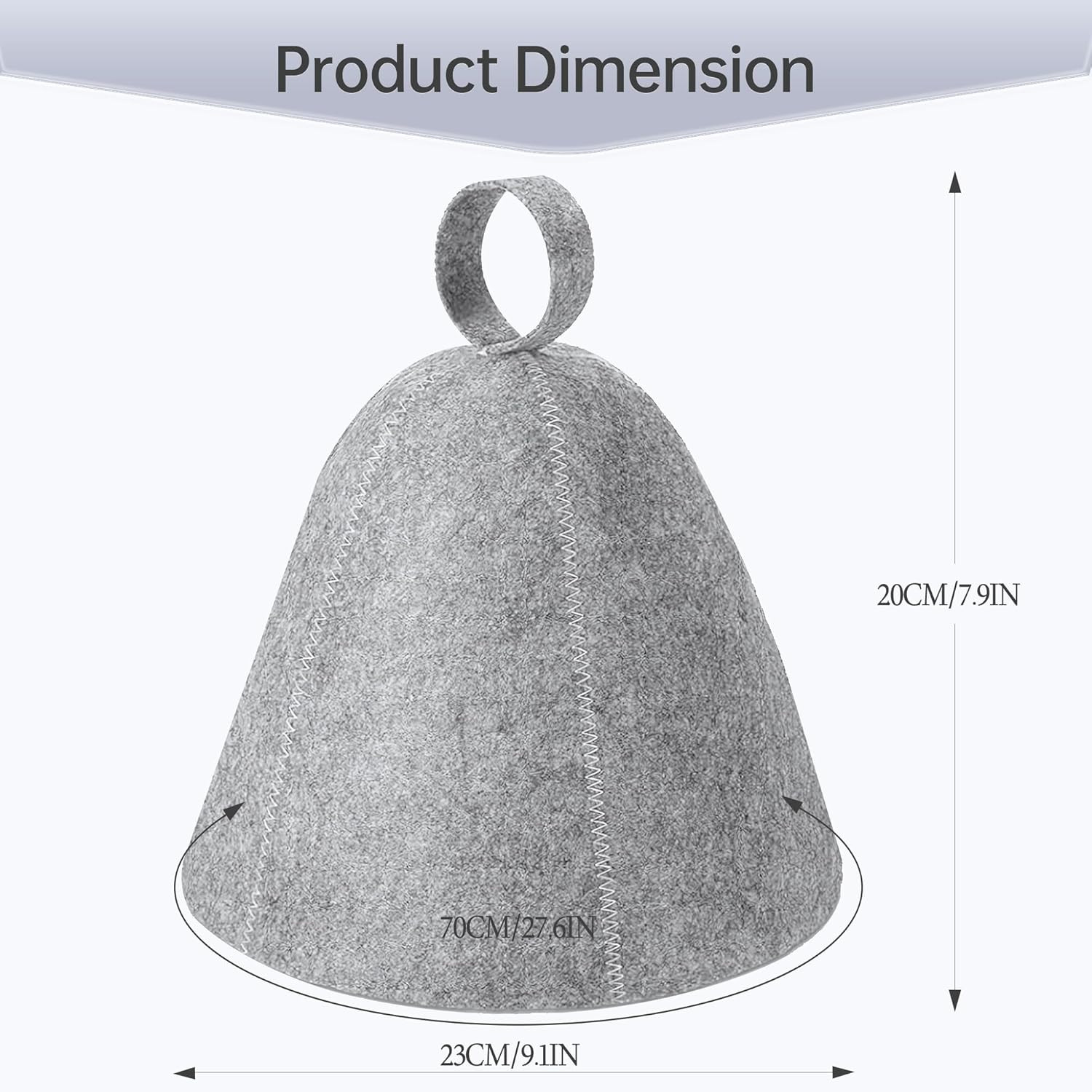 2 Pack Sauna Hat, Wool Felt Sauna Cap Russian Banya Cap Unisex Sauna