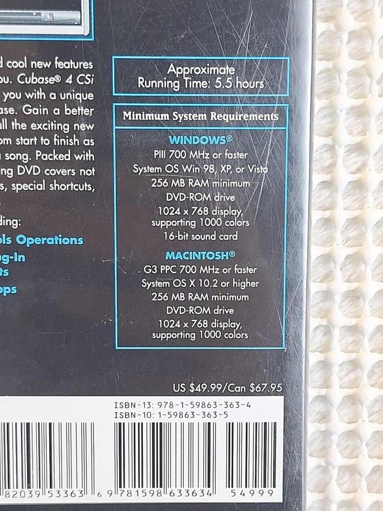 Cubase 4 CSi Master Advanced Digital Audio Workstation Training Interactive CD