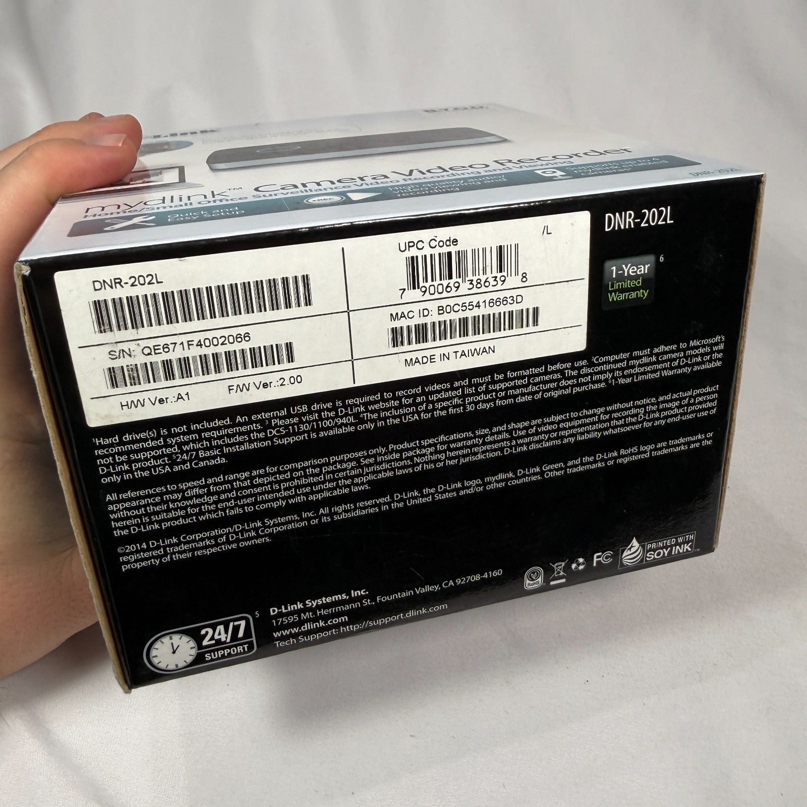 D-Link Mydlink Camera Video Recorder DNR-202L Brand New Open Box