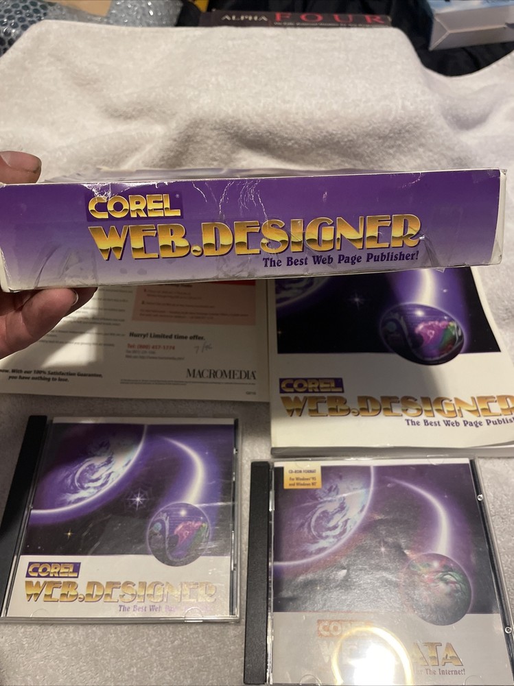 Corel Web Graphics Suite PC CD HTML Web Design Vintage See Details