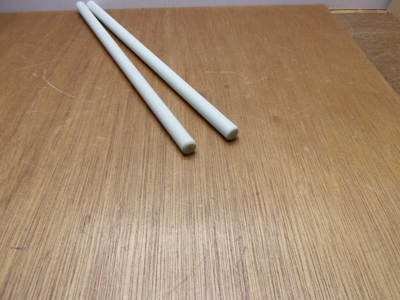 (Qty.2) 1/2" X 12" Fibergrate Fiberglass Dynaform Solid Rod Iso Natural