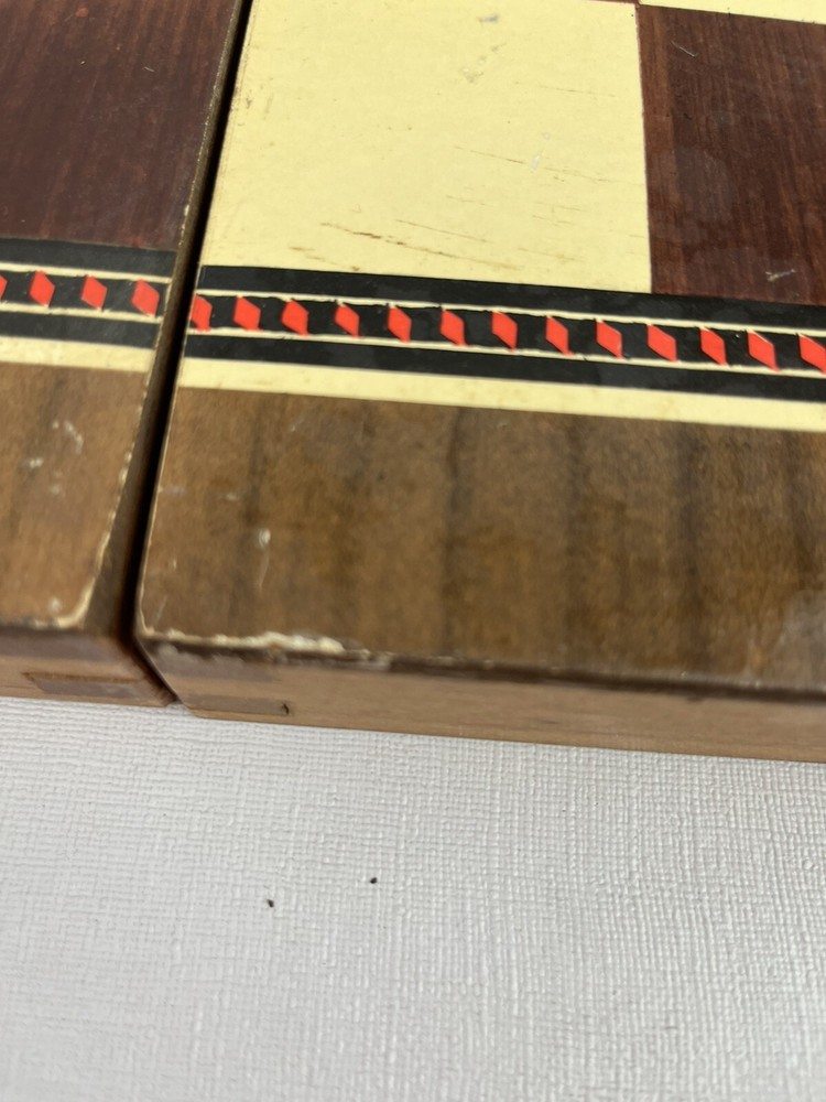 Wooden Chess/ Checkers And Backgammon Board