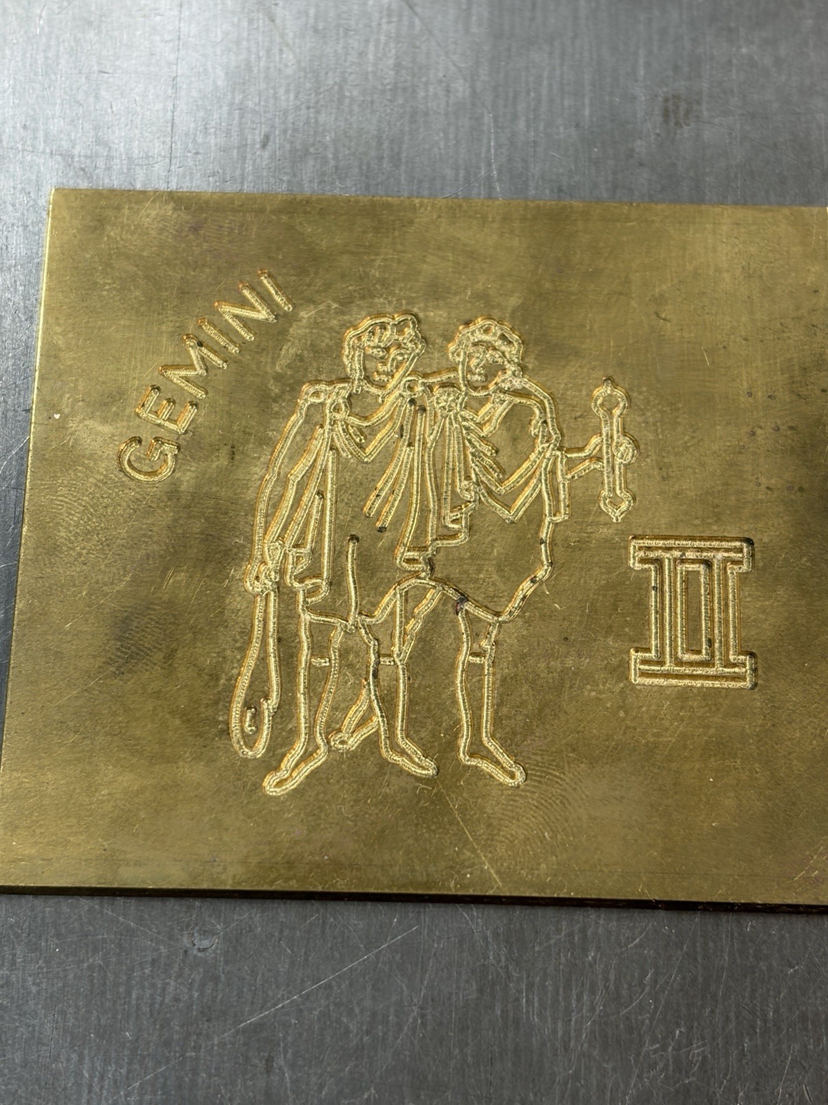 12 SIGNS OF THE ZODIAC MASTER TEMPLATES SOLID BRASS FROM NEW HERMES ENGRAVER