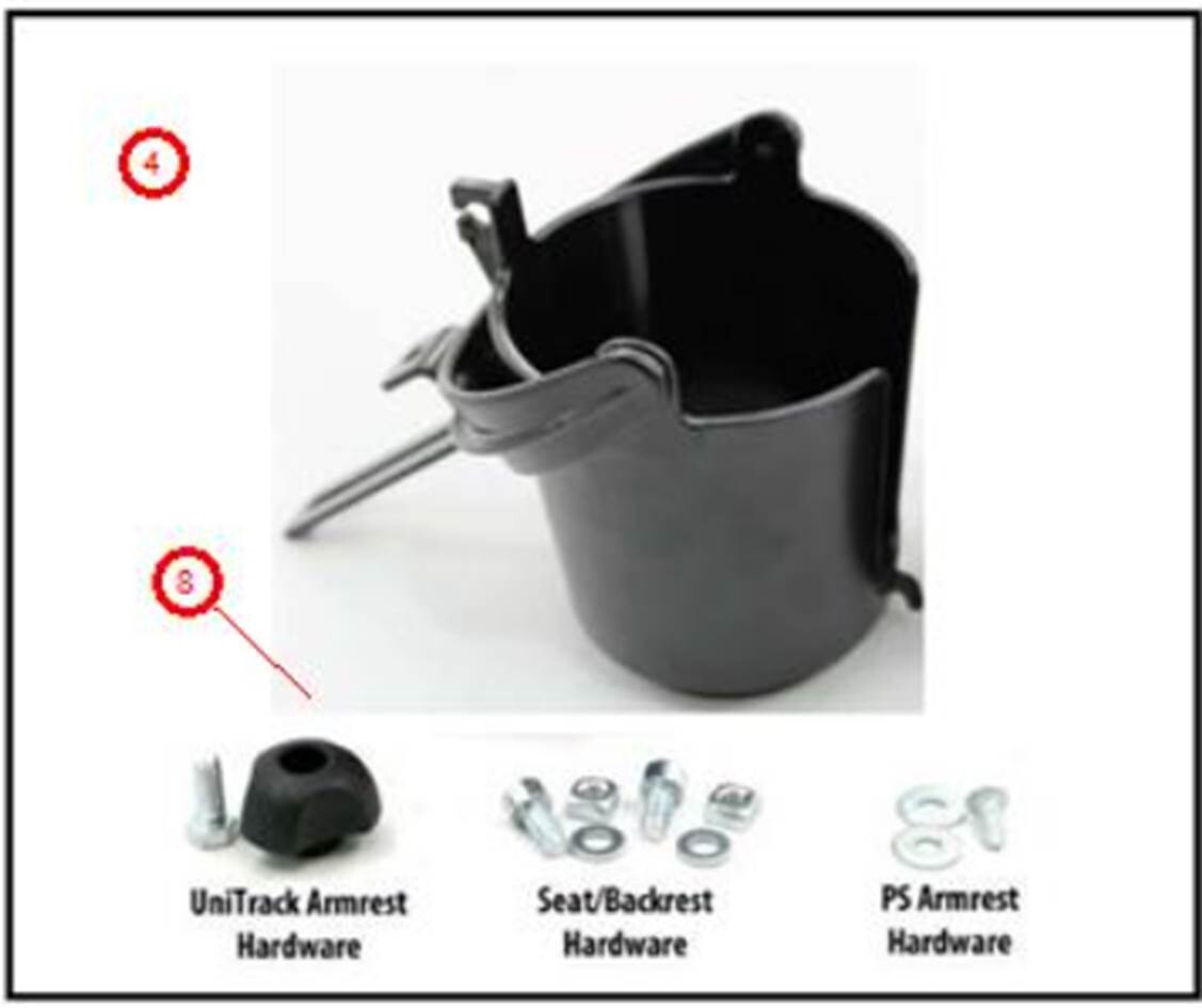 Permobil SELF-LEVELING CUP HOLDER - BRAND NEW DEALER STOCK