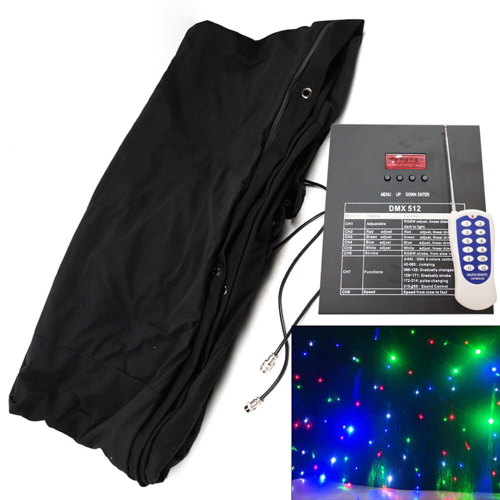 LED Stage Drape Starlight Backdrop LED Curtain for Wedding DMX Controller 3mx2m