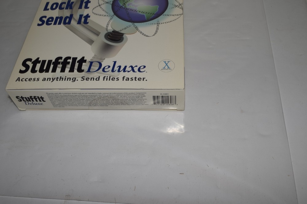 *TC* ALADDIN SYSTEMS STUFFIT LOCK IT SEND IT STUFFIT DELUXE SOFTWARE (JMS8)