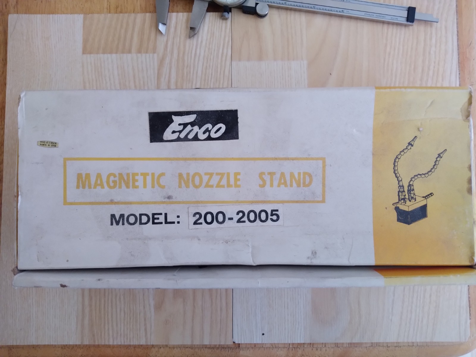 Magnetic Base Nozzle Stand W/ 2 Flexible Coolant Nozzles Enco Model:200-2005