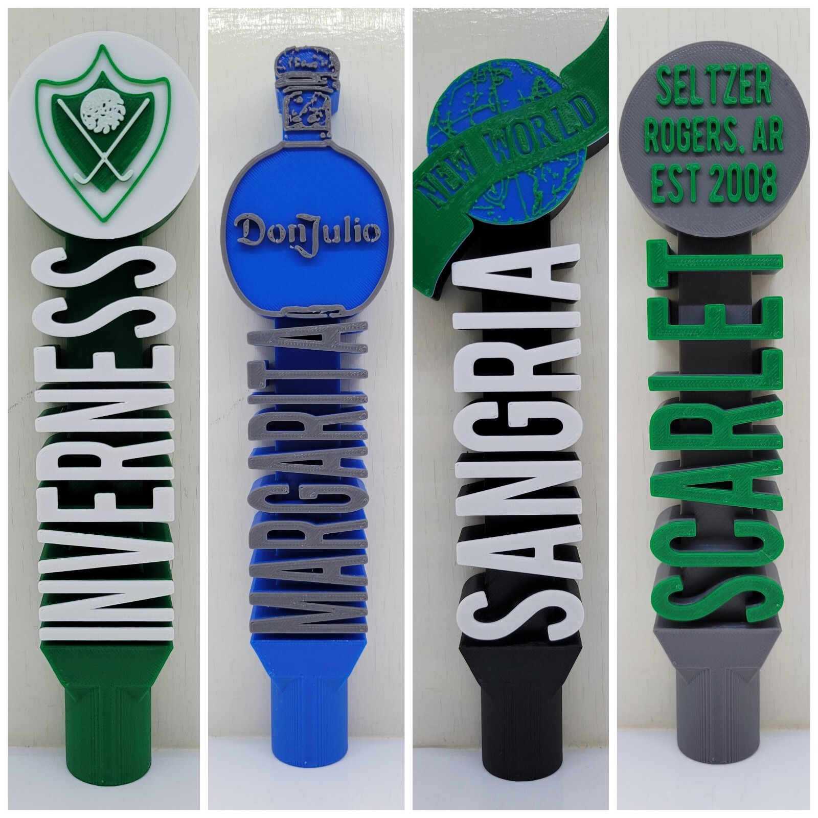 Custom Beer Tap Handles 3D Printed Personalized Keg Taps Custom Tap Bar Handles