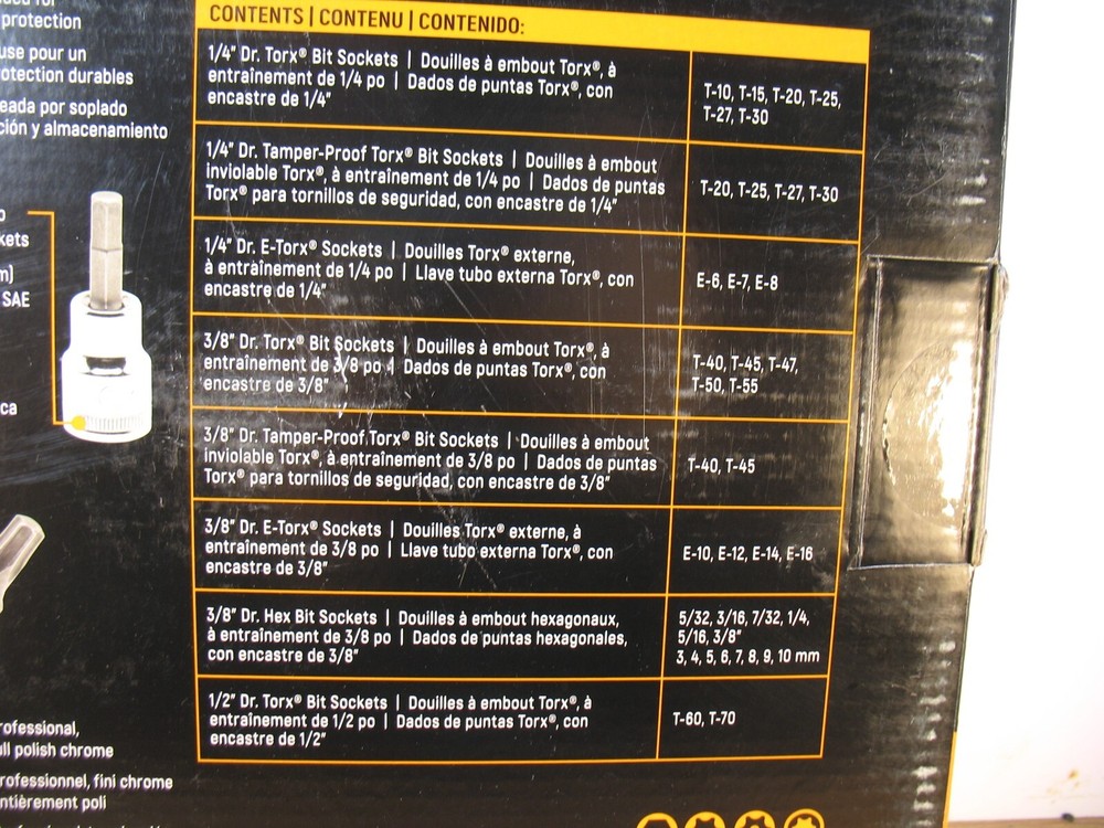 NEW EMPTY Gearwrench 40 pc Hex and Torx Bit Socket Case *EMPTY CASE* 40424A