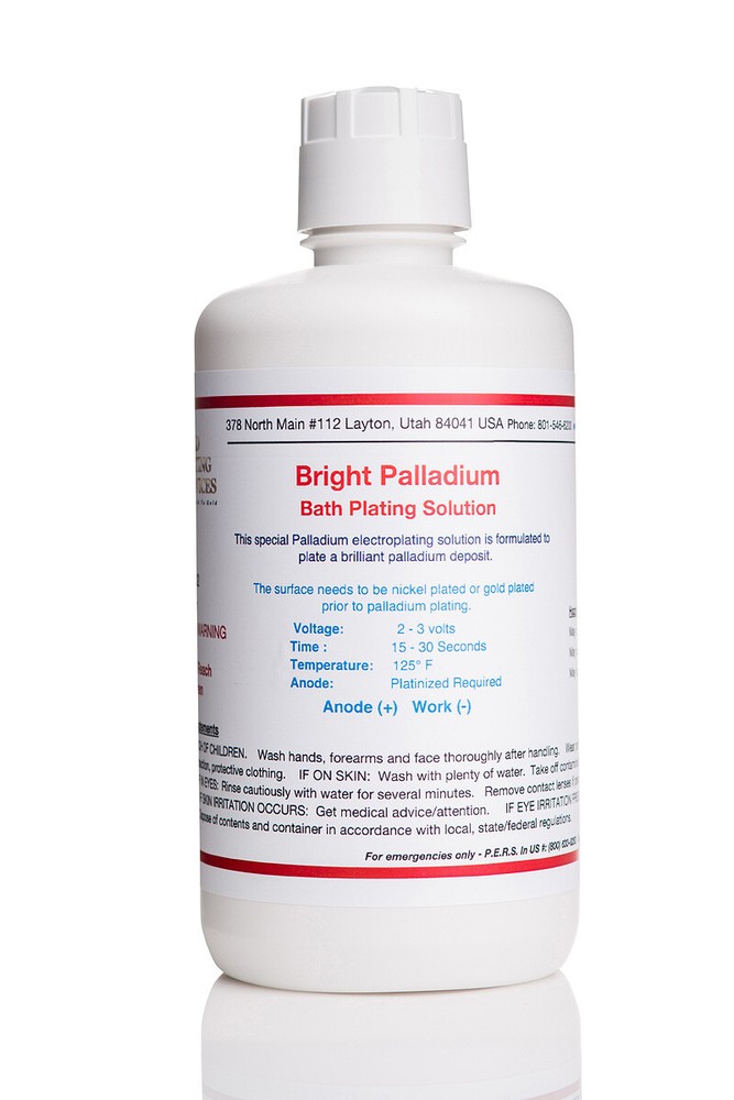 Bright Palladium - Electroplating Solution - 500 mL