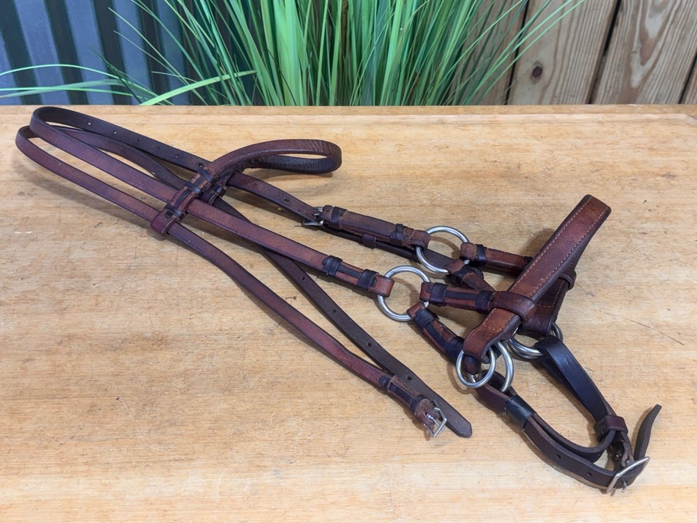 CHAMPION TURF Leather SidePull Western Training Headstall ~ Butter Soft!