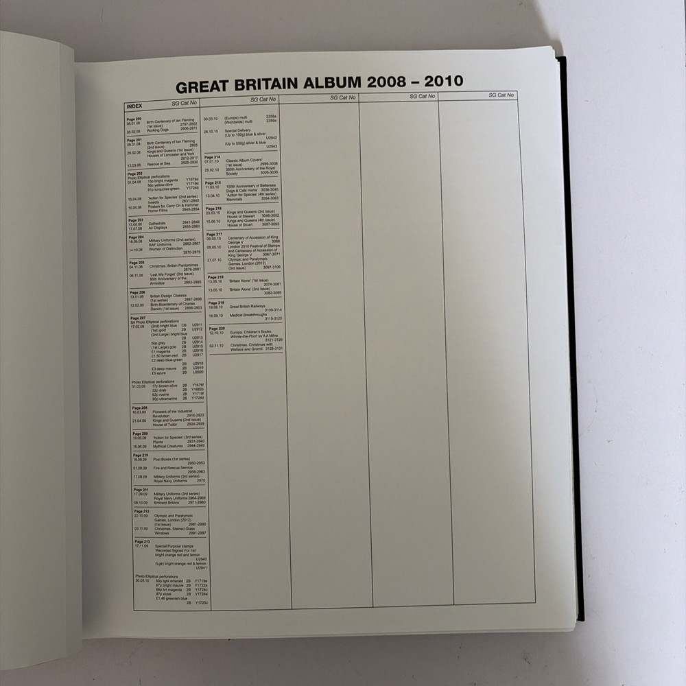 GB Stanley Gibbons Hingeless, DAVO Album + slipcase Vol V, 2008-2011, Fine used