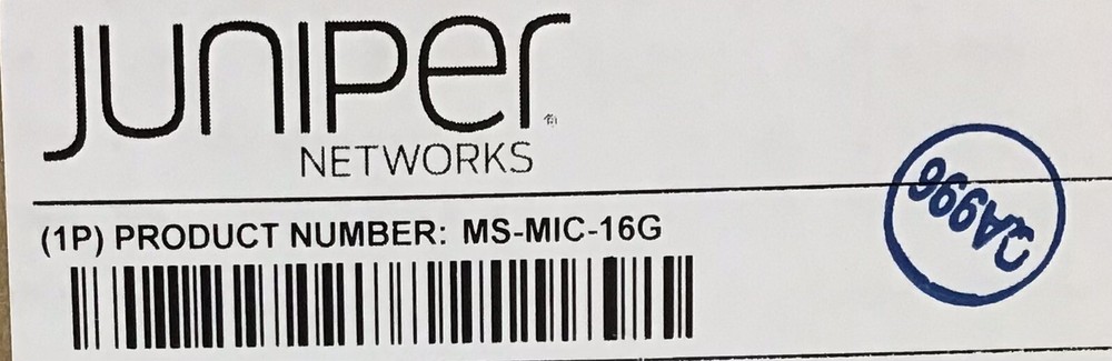 New Juniper MS-MIC-16G Modular Interfaces Card