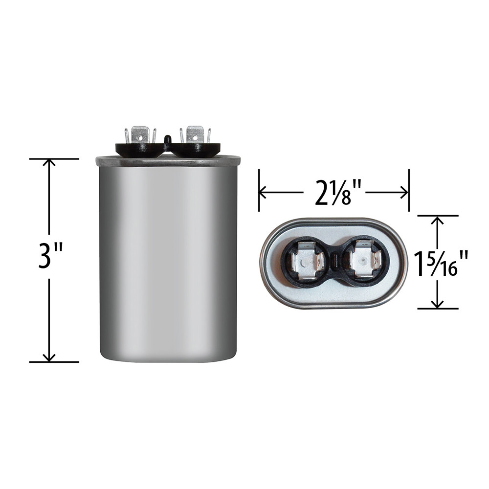 Mars Mars2 Replacement Oval Run Capacitor 10 uf MFD 370 or 440 VAC volt 12908