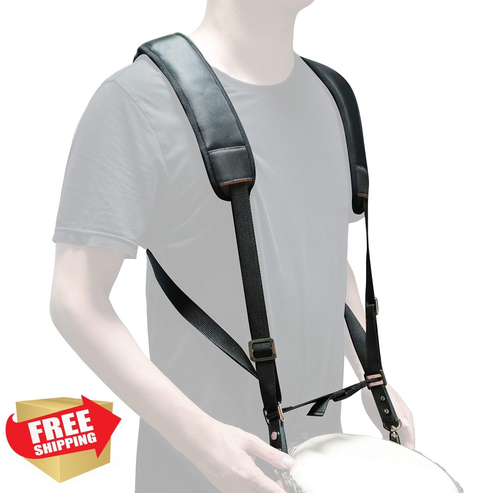 Djembe African Drum Shoulder Strap Black
