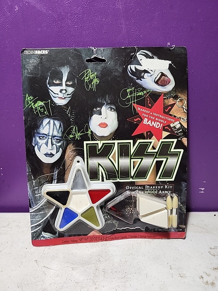 KISS official makeup kit, unopened, memorabilia, 1997 kiss catalog