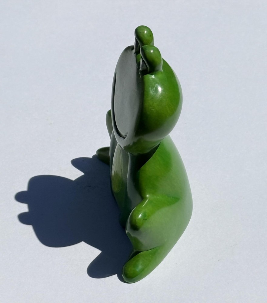 Green Frog Figurine