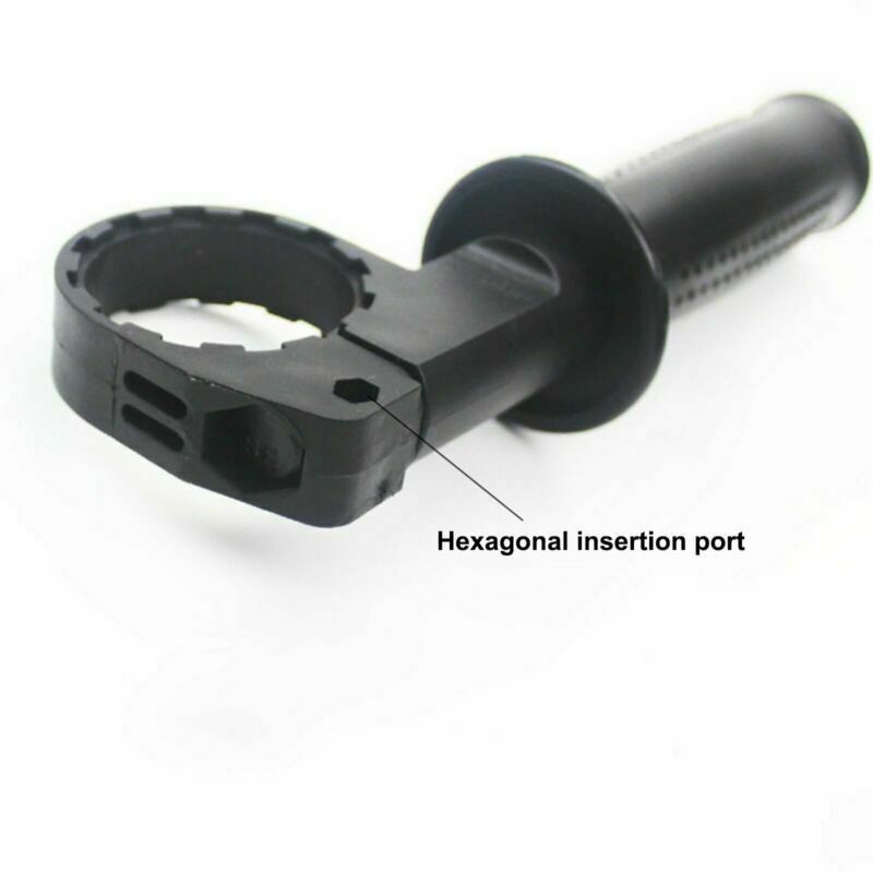 Versatile Black Hammer Drill Side Handle for Various Power Tools
