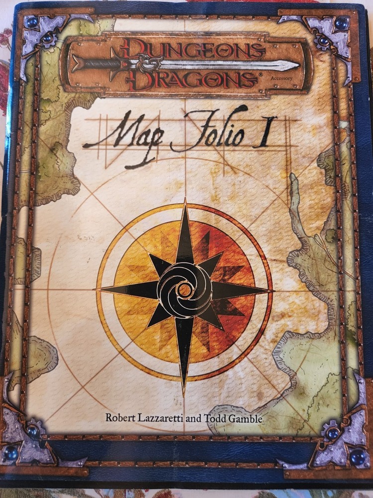 AD&D, Map Folio One,  WOTC 3rd ed. Very nice copy!