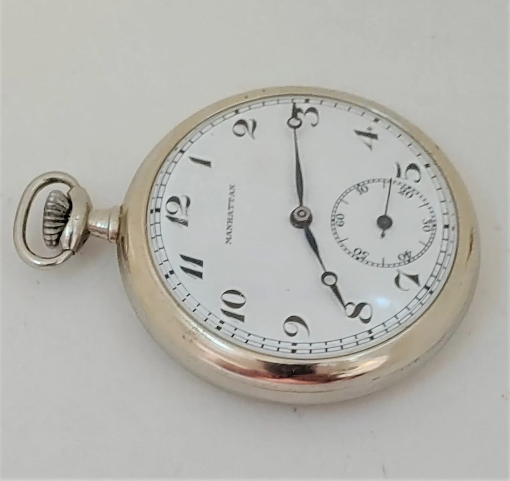 Manhattan Phinney-Walker Open Face Pocket Watch